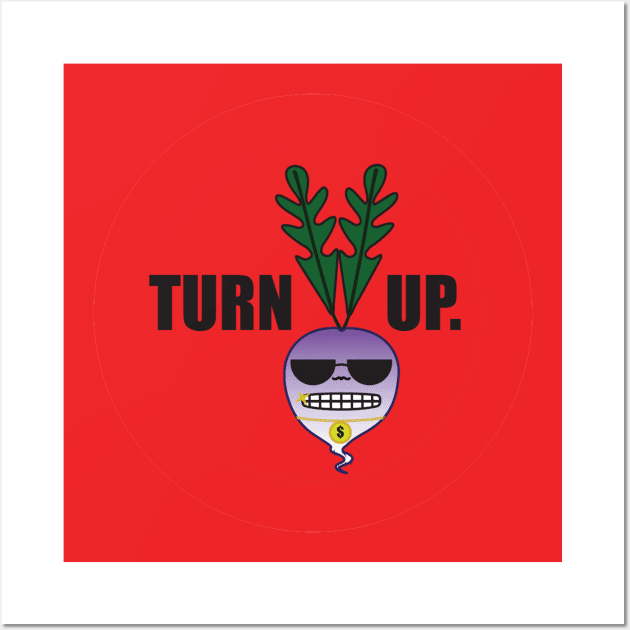 Turn Up! Turnip Wall Art by Babey Bog